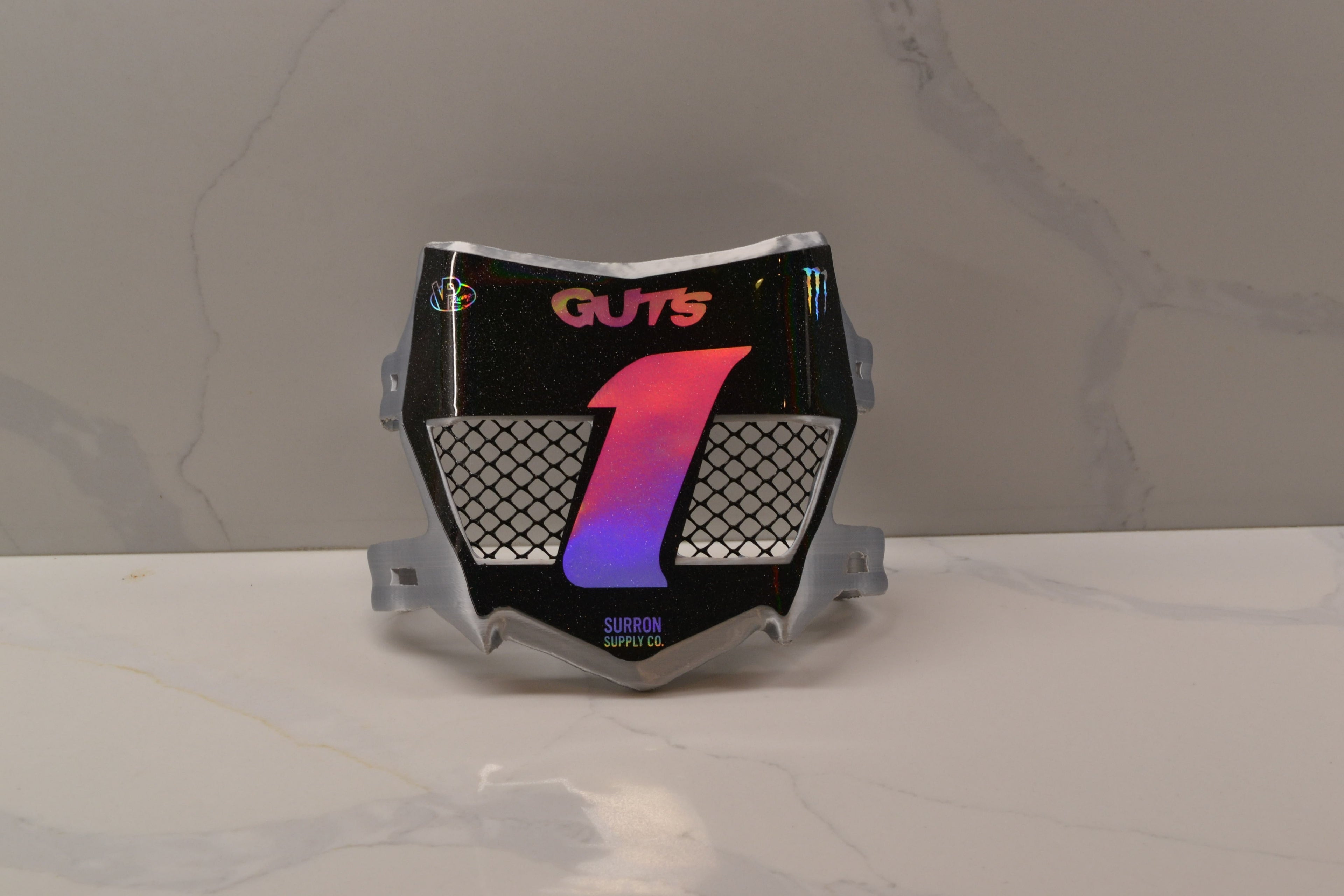 "MotoCutz" Vented Front Number Plate